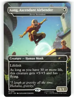Aang, Ascendant Airbender #2291 (NM) (Regular) Secret Lair Avatar SLD MTG - Image 1