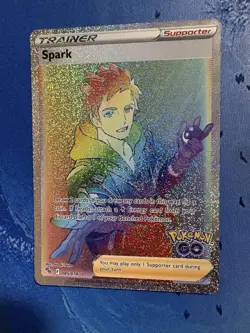 Pokemon TCG Spark Rainbow Rare Holo Trainer Card Pokemon Go 085/078 - Image 1
