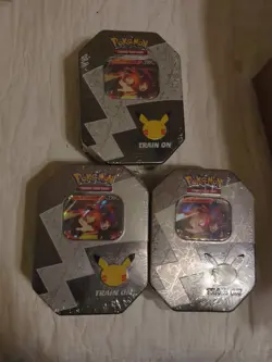 1x Pokemon Celebrations 25th Lance’s Charizard V Tin - Factory Sealed - English - Image 1