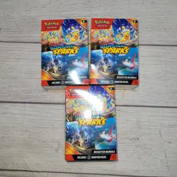 Pokemon Surging Sparks Booster Bundle Lot of 3 (Same as Half Booster Box) SEALED - Image 1