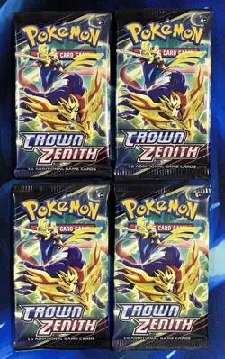 Pokemon Crown Zenith Booster Pack Lot X4 2023 Sword & Shield Nm Mint Giratina - Image 1