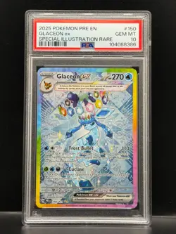 Glaceon EX SIR Special Illustration Rare Prismatic Evolutions Pokemon PSA 10 Gem - Image 1