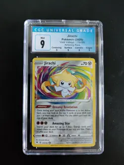Amazing Rare Jirachi #119 PSA 9 Vivid Voltage Pokemon MINT CGC 9 SUBGRADES - Image 1