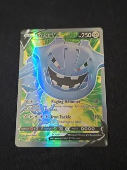 Steelix V (Full Art) 176/185 Swsh04: Vivid Voltage Ultra Rare Holo Pokemon NM - Image 1