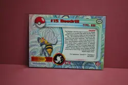 Topps Pokemon TV Animation #15 Beedrill Series 1 - 1999 Nr Mint To Mint Red Logo - Image 3