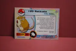Topps Pokemon TV Animation Edition Series 1 #20 Raticate Foil Light Play - Image 3
