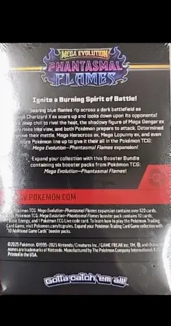💫 Pokemon Mega Evolution Phantasmal Flames Booster Bundles New Sealed +BONUS💫 - Image 2