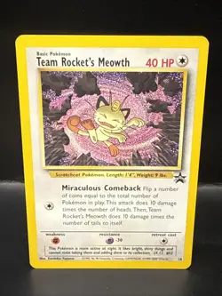 Pokemon - Black Star Promo - Team Rocket's Meowth - #18 A - Image 1