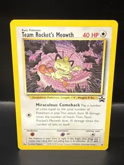 Pokemon - Black Star Promo - Team Rocket's Meowth - #18 A - Image 2