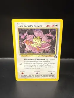 Pokemon - Black Star Promo - Team Rocket's Meowth - #18 A - Image 3