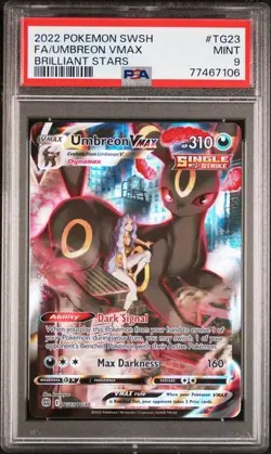 UMBREON VMAX Brilliant Stars Trainer Gallery Holo #TG23 PSA 9 Pokemon - Image 1