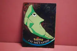 Topps Pokemon TV Animation Edition Series 1 #11 Metapod Foil Light Play - Image 2