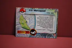 Topps Pokemon TV Animation Edition Series 1 #11 Metapod Foil Light Play - Image 3