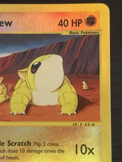 2003 Pokemon TCG Sandshrew Skyridge 92/144 Reverse Holo NM - Image 3