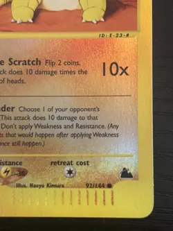 2003 Pokemon TCG Sandshrew Skyridge 92/144 Reverse Holo NM - Image 4