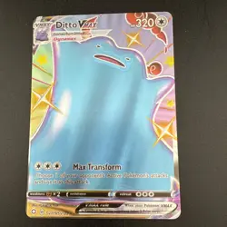 Pokemon TCG Ditto VMAX Shining Fates SV119/SV122 Holo Shiny Holo Rare - Image 2