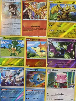 Pokemon TCG Mixed Holo/Reverse Holo Lot Of 9 Blissey Electabuzz Moltres - Image 1