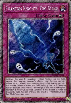 Phantom Knights' Fog Blade - Platinum Secret Rare 1st RA04-EN264 - NM - YuGiOh - Image 1