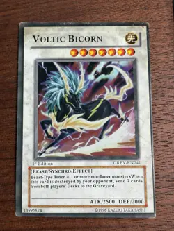 Yugioh! LP Voltic Bicorn - DREV-EN041 - Ultra Rare - 1st Edition, - Image 1
