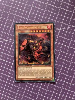 Yugioh Blaster, Dragon Ruler of Infernos CT10 Secret Rare NM GERMAN - Image 1