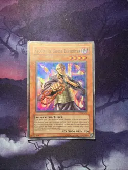 Damaged Yugioh TCG LON-062 Kycoo The Ghost Destroyer Super Rare Unlimited - Image 1
