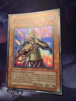 Damaged Yugioh TCG LON-062 Kycoo The Ghost Destroyer Super Rare Unlimited - Image 2