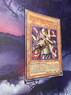 Damaged Yugioh TCG LON-062 Kycoo The Ghost Destroyer Super Rare Unlimited - Image 4