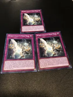 X3 YUGIOH WORLD LEGACY'S MIND MELD CYHO-EN075 COMMON NM - Image 1