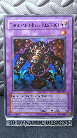 | Yugioh Thousand-Eyes Restrict DL1-001 Super Rare Duelist League Promo HP ?? | - Image 1