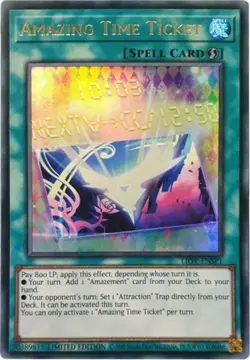Yugioh! MP Amazing Time Ticket - LIOV-ENSP1 - Ultra Rare - Limited Edition Moder - Image 1
