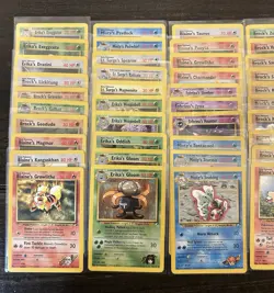 Mostly LP(Unlimited) COMPLETE Pokemon GYM HEROES Set 90-Card UNCOMMON/COMMON - Image 2
