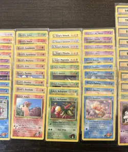 Mostly LP(Unlimited) COMPLETE Pokemon GYM HEROES Set 90-Card UNCOMMON/COMMON - Image 3