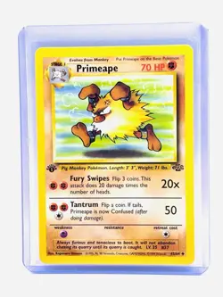 Primeape 43/64 Uncommon Jungle 1st Edition Non Holo Pokemon Card LP - Image 1