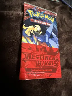 Pokemon TCG Destined Rivals Error Pack Booster Pack Factory Unsealed No Cards - Image 1