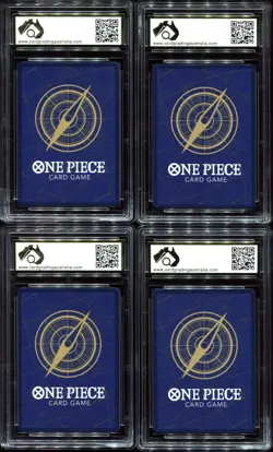 Luffy Zoro Kid Mihawk 9.5 CGA Mint Romance Dawn One Piece Card 4 Slab Bundle/Lot - Image 2