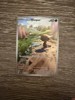 102/094 Paldean Wooper : Illustration Rare Card : Phantasmal Flames : Pokemon - Image 1