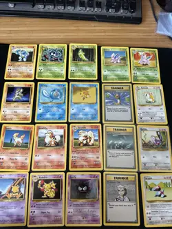 Pokemon Card Base Set Bundle - 20 Cards - No Dupes - Wotc Vintage - Image 1