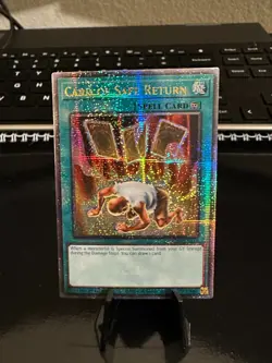 Yugioh! Card of Safe Return RA03-EN114 Quarter Century Secret Rare 1st Edition - Image 2