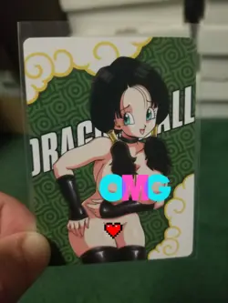 RARE VIDEL DRAGON BALL R18 RAINBOW FOIL WAIFU ANIME CARD - Image 1