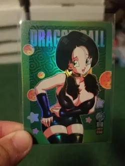 RARE VIDEL DRAGON BALL R18 RAINBOW FOIL WAIFU ANIME CARD - Image 3