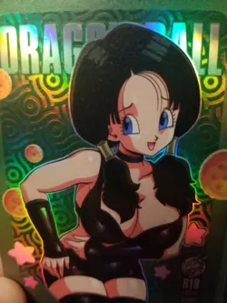 RARE VIDEL DRAGON BALL R18 RAINBOW FOIL WAIFU ANIME CARD - Image 4
