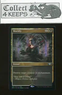 Mortify FNM Promo Foil Rare Ravnica Allegiance Near Mint - Image 1