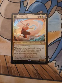 Avatar Aang / Aang Master Of Elements Foil Mythic MTG Avatar The Last Airbender - Image 1