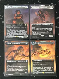 MTG LTR Lord of the Rings Mount Doom Scene Set the One Ring FOIL 448-451 - Image 1