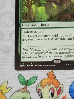 C2589 MAGIC MTG COMMANDER KAMIGAWA NEON DYNASTY NM SPEARBREAKER BEHEMOTH #132 - Image 4