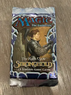 *Empty* Stronghold Magic the Gathering Booster Pack mtg wrapper Package Box - Image 1