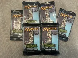 6X *Empty* Torment Magic the Gathering Booster Pack mtg wrapper Package Box - Image 1