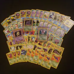 Pokemon Vintage Cards Lot (114 cards from 1999) 3 foils - Image 1