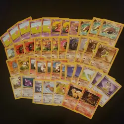 Pokemon Vintage Cards Lot (114 cards from 1999) 3 foils - Image 2