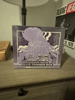 Pokemon TCG Sword & Shield Chilling Reign POKEMON CENTER ETB! FACTORY SEALED! - Image 1